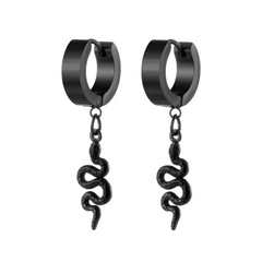 Black Snake Earrings