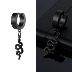 Black Snake Earrings