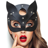 Faux Leather Fox Mask