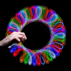 GloFX Basic 6 LED Rave Orbit - Rainbow