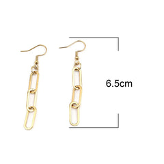 Silver Paperclip Earrings