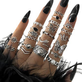 Women's Silver Ring Set (21 Pieces)