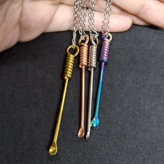 Twist Spoon Pendant Necklace