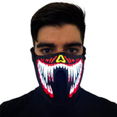 Red Venom LED Mask (Sound Activated)