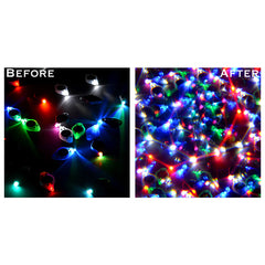 White Wormhole Kaleidoscope Glasses