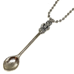 Silver Spoon Pendant Necklace
