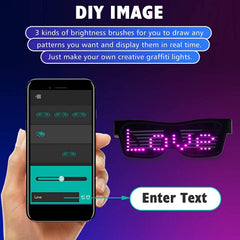 Magic LED Glasses (With App)