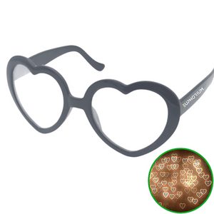 Black Heart Frame Heart Diffractions Glasses