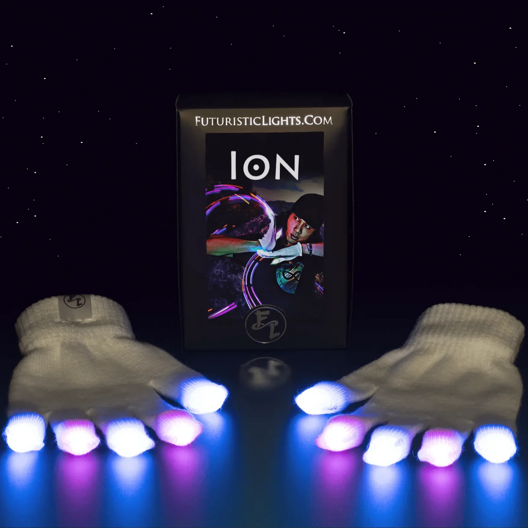 Futuristic Lights Ion LED Gloves