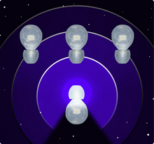Load image into Gallery viewer, Futuristic Lights Ion LED Gloves
