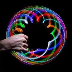 GloFX Basic 6 LED Rave Orbit - Rainbow