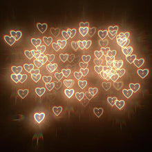 Load image into Gallery viewer, Black Heart Frame Heart Diffractions Glasses