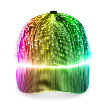 Load image into Gallery viewer, Multicolour LED Fibre Optic Hat