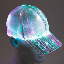 Load image into Gallery viewer, Multicolour LED Fibre Optic Hat