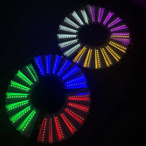 Large Yellow LED Hand Fan