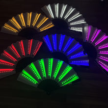 Load image into Gallery viewer, Large White LED Hand Fan