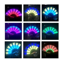 Load image into Gallery viewer, Large Multicolour LED Hand Fan