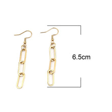 Load image into Gallery viewer, Silver Chain Link Earrings