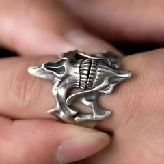 Dual Skull Ring (Adjustable)