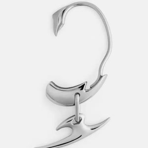 Silver Razor Earring