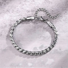 Chunky Snake Bracelet (Stainless Steel)