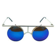 Load image into Gallery viewer, Blue Tinted Flip Up Diffraction Glasses