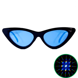 Blue Cat Eye Diffraction Glasses