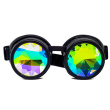 Load image into Gallery viewer, Black Kaleidoscope Goggles V2