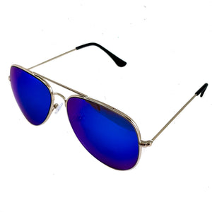 Blue Aviator Diffraction Glasses