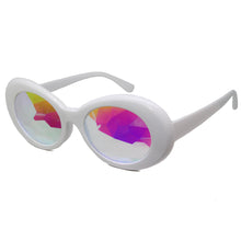 Load image into Gallery viewer, White Clout Kaleidoscope Glasses