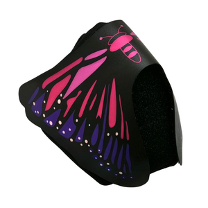 Magenta Butterfly LED Sound Reactive Mask