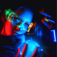 Load image into Gallery viewer, Cyberpunk LED Glasses