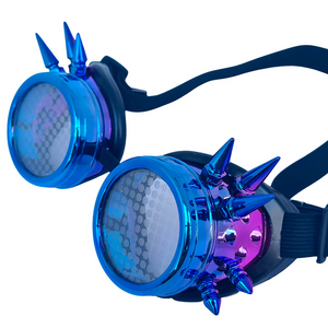 Galaxy Steampunk Spiral Diffraction Goggles