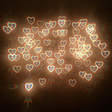 Load image into Gallery viewer, White Wayfarer Heart Diffraction Glasses