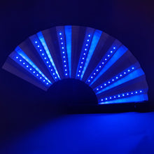 Load image into Gallery viewer, Large Blue LED Hand Fan