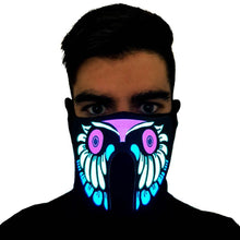 Load image into Gallery viewer, Owl LED Sound Reactive Mask