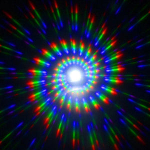 White Wayfarer Spiral Diffraction Glasses