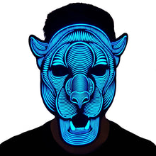 Load image into Gallery viewer, Leopard LED Sound Reactive Mask
