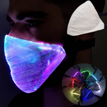 Load image into Gallery viewer, White Optic Fibre LED Mask