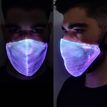 Load image into Gallery viewer, White Optic Fibre LED Mask