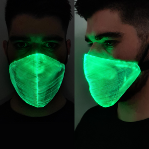 White Optic Fibre LED Mask