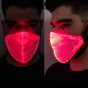 White Optic Fibre LED Mask